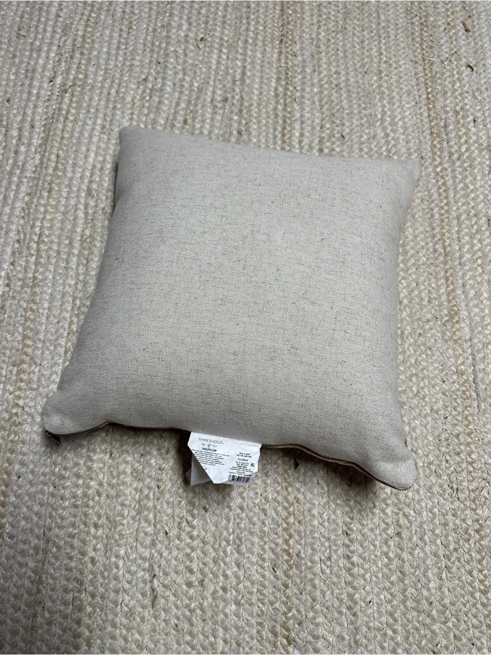 NEW Threshold Velvet Blush Pink Jacquard Geo Square Throw Pillow